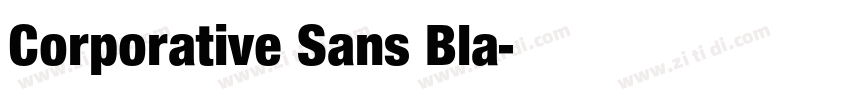 Corporative Sans Bla字体转换